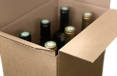 Emballage Carton Renforcé 6 Bouteilles | 5 Caisses 330x165x250 Mm | Double Epaisseur Très Solide | Croisillions Intérieurs | Kraft Brun | Vin, Bière, Cidre | Expédition Déménagement Transport