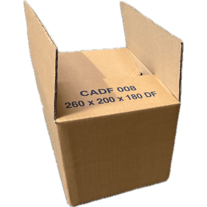 CENTR'EMBAL Carton simple cannelure 260 x 200 x 180 mm
